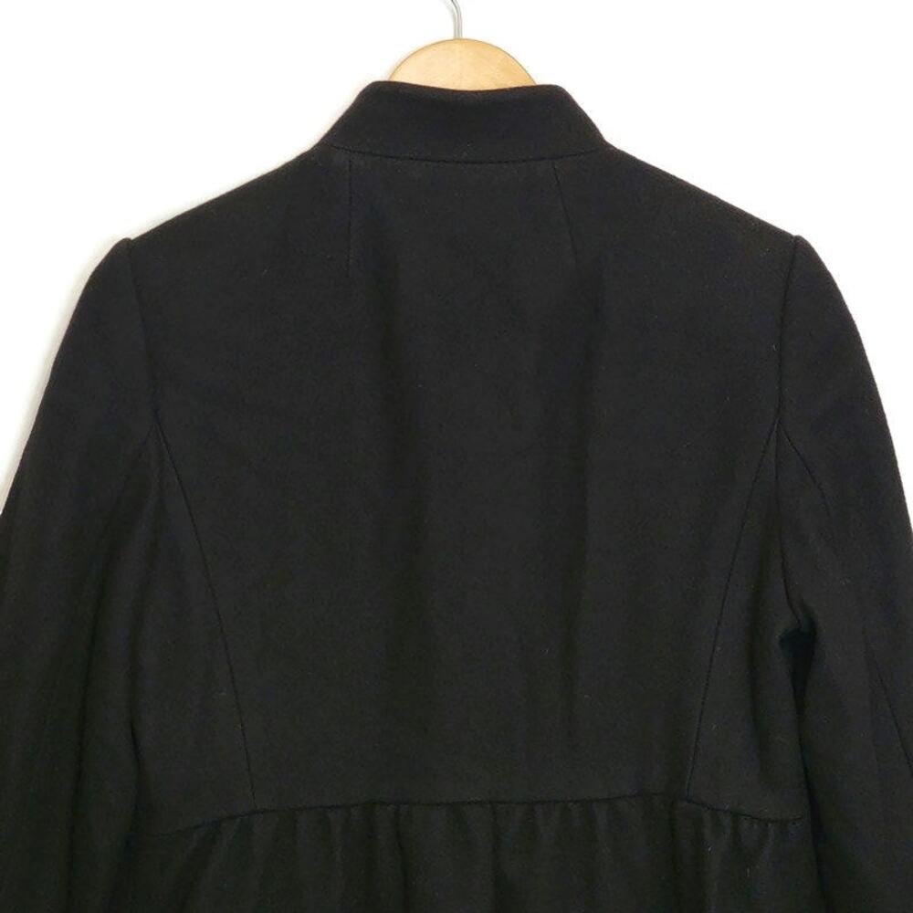 Banana Republic Wool Double Breasted Princess Coat Black Mid Length PL Classic - Picture 13 of 16